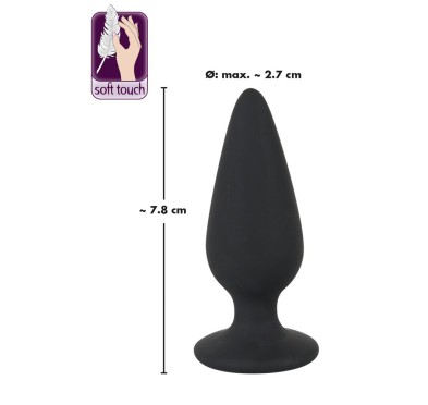 Zatyczka analna korek silikonowy sex plug mały 7cm